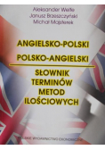 Angielsko polski polsko angielski słownik terminów metod ilościowych