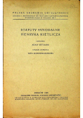 Statuty synodalne Henryka Kietlicza 1938 r.