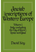 Jewish Inscriptions of Western Europe