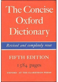 The Concise Oxford dictionary