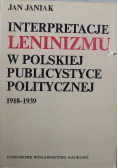 Interpretacje leninizmu w polskiej publicystyce politycznej 1918 1939