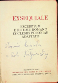 Exsequiale excerptum e rituali romano ecclesiis Poloniae adaptato