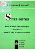 Sport Deutsch skrypt do nauki języka niemieckiego dla studentów wyższych szkół wychowania fizycznego