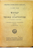 Wstęp do teorji statystyki 1921 r.