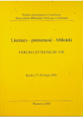 Literatura piśmienność biblioteki Forum czytelnicze VIII