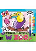 Koloruję i poznaję W zoo Kredka segmentowa