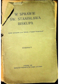 W sprawie Św Stanisława biskupa 1926 r.