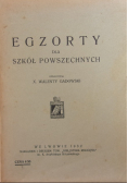 Egzorty dla szkół powszechnych 1932 r.