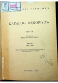 Katalog rękopisów tom VII