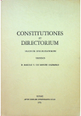 Constitutiones et Directorium