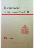 Insegnamenti di Giovanni Paolo II tom XI część 1 1986