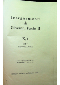 Insegnamenti di Giovanni Paolo II Tom X Część 1