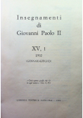 Insegnamenti di giovanni paolo II Tom XV Część I