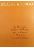 Indeks a tergo do słownika języka polskiego