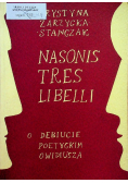 Nasonis Tres Libelli o debiucie poetyckim Owidiusza