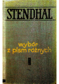 Stendhal Wybór pism różnych