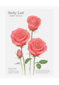 Kartki samoprzylepne - róża czerwona L