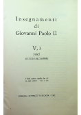 Insegnamenti di Giovanni Paolo II Tom V część 3
