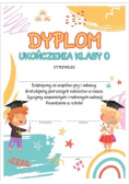 Dyplom A4 ukończenia zerówki Plastyka 10szt