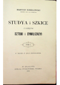 Studya i szkice z dziejów sztuki i cywilizacyi tom 1 1899 r.