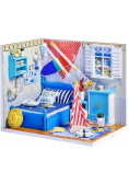 Składany Drewniany Model LED Leo's room