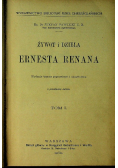 Żywot i dzieła Ernesta Renana Tom I 1905 r