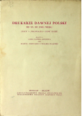 Drukarze dawnej Polski  Zeszyt 6