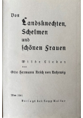 Von Landsknechten schelmen und schonen frauen 1931 r.