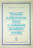Warunki wychowawcze dzieci w rodzinach inwalidów wzroku