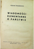 Wiadomości elementarne o Państwie 1934 r.