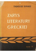 Zarys literatury greckiej Tom I