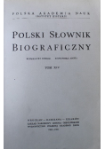Polski słownik biograficzny tom XIV