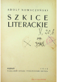 Szkice literackie 1918 r.