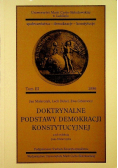 Doktrynalne podstawy demokracji konstytucyjnej