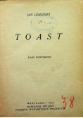 Toast bajki powojenne 1923 r.