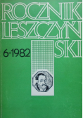 Rocznik leszczyński tom 6