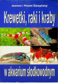 Krewetki raki i kraby w akwarium słodkowodnym
