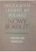 Nowy Korbut Piśmiennictwo Staropolskie