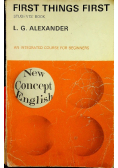 First things first students book