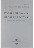 Polski Słownik Biograficzny,Tom XXXVII/3, zeszyty 154-155