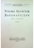 Polski słownik  biograficzny Tom XI