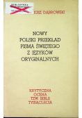 Nowy polski przekład pisma świętego z języków obcych
