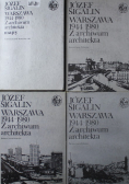 Warszawa 1944 1980 Z archiwum architekta 3 tomy  Mapa
