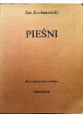 Pieśni Reprodukcja pierwodruku