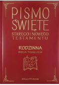 Biblia Tysiąclecia rodzinna ekooprawa, złocona