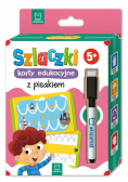Szlaczki karty edukacyjne z pisakiem. 5+