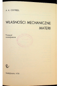Własności mechaniczne materii