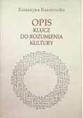 Opis klucz do zrozumienia kultury