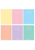 Zeszyt A5/60K linia Pastel Color Blocking (5szt)