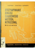 Otrzymywanie kwasu siarkowego metodą nitrozowa woeżownia